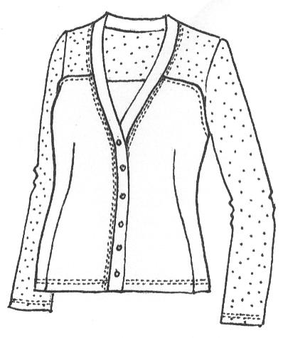 Mesh hotsell sleeve cardigan