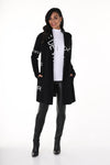 214144U  Long-line Rayon Blend Cardigan Coat