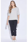 7835S Panelled 1/2 Sleeve Top