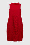 241204S25 Seersucker Sleeveless Cocoon Dress