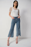 241903S25 Diamante Seam Crop Jean