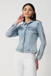 241914S25 Fitted Rhinestone Denim Jacket