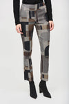 243299  Abstract Print Straight Pull-On Pants