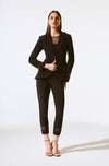 243752 Stretch Euro Twill & Mesh Trim Blazer