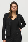 244203 Sequin Bouclé Blazer with Chain Trim Detail