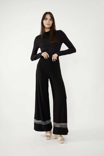 249023 Wide Leg Mesh Insert Trouser