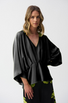 251037 Washer Satin Kimono Top