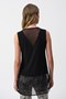 251091 Silky Knit & Stretch Mesh Sleeveless Top