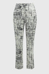 251259 Abstract Print Slim Leg Pants