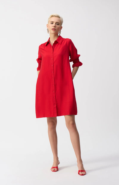 251947 Button Front Shirt Dress