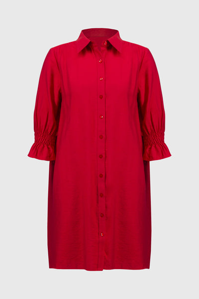 251947 Button Front Shirt Dress