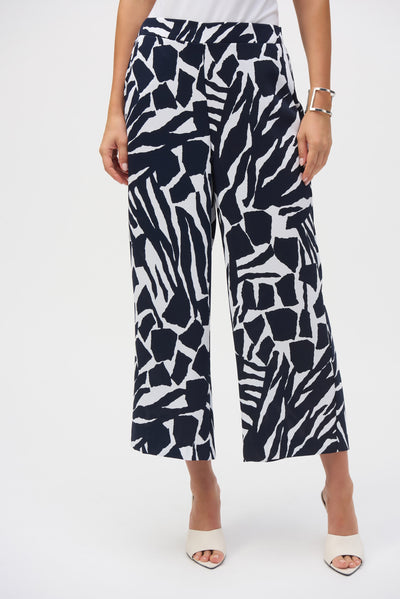 252145 Abstract Print Pull-On Culottes