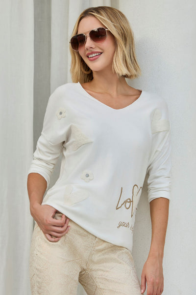 256732U Embellished  Rayon Blend  Sweater