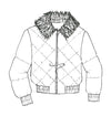 8898 Quilted Satin Bomber