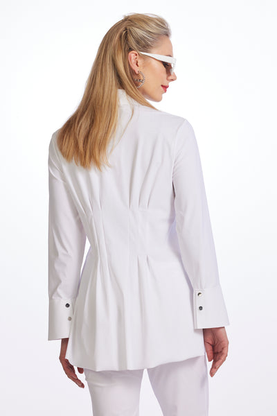 9057 Tucked Waist Microjersey Shirt