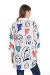 256718U Abstract Faces Summer Breeze Shirt