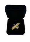 Cote Noir Bee Broach / Candle & Scarf Gift Set