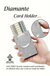 D0006 Secure Diamante Card Holder