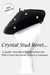 D0014 Crystal Stud Wool Beret