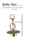 D0025 Diamante Baby Bee Keyring Bag Charm