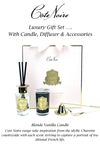 Cote Noire Luxury Diffuser, Candle & Accessories Gift Set