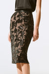 243710 Stretch Sequin Lace Pencil Skirt