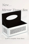 D0010 Mirror & Diamante Tissue Box