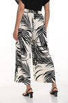 256200 Linen Blend Wide Leg Tropical Pant