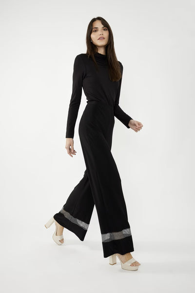 249023 Wide Leg Mesh Insert Trouser