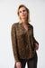 244253 Luster Satin Cheetah Blouse